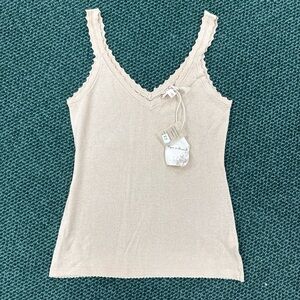 Hem & Thread Beige Lace Camisole